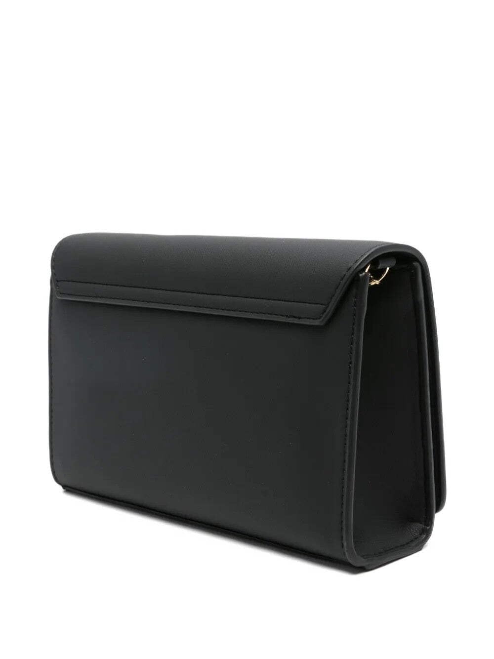 Love Moschino BORSA PU GRS NERO+HAMMERED LOGO
