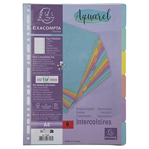 Intercalaires Aquarel Exacompta 7706E Cover