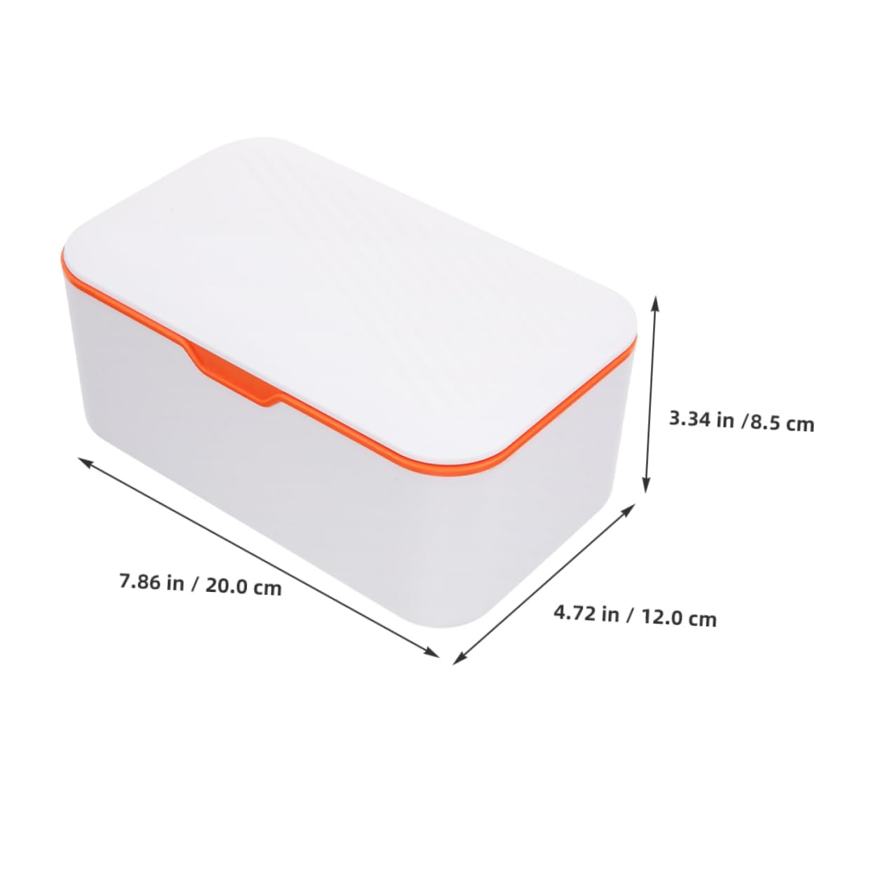 Boîte à Lingettes Humides Lot de 2 Pp Rechargeable Couvercle