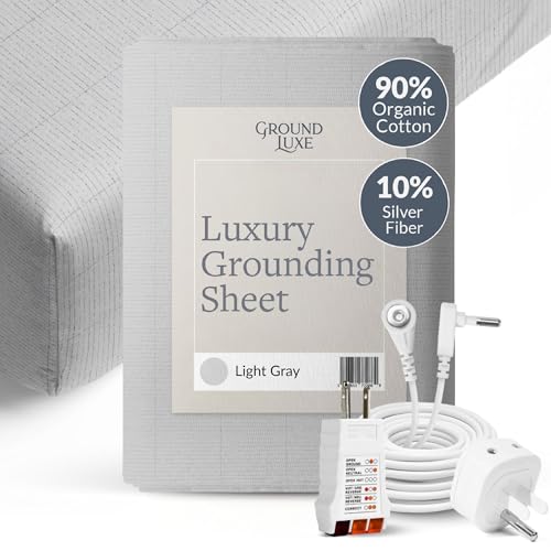 GroundLuxe Organic Fitted Grounding Sheet 10% Silver Fiber