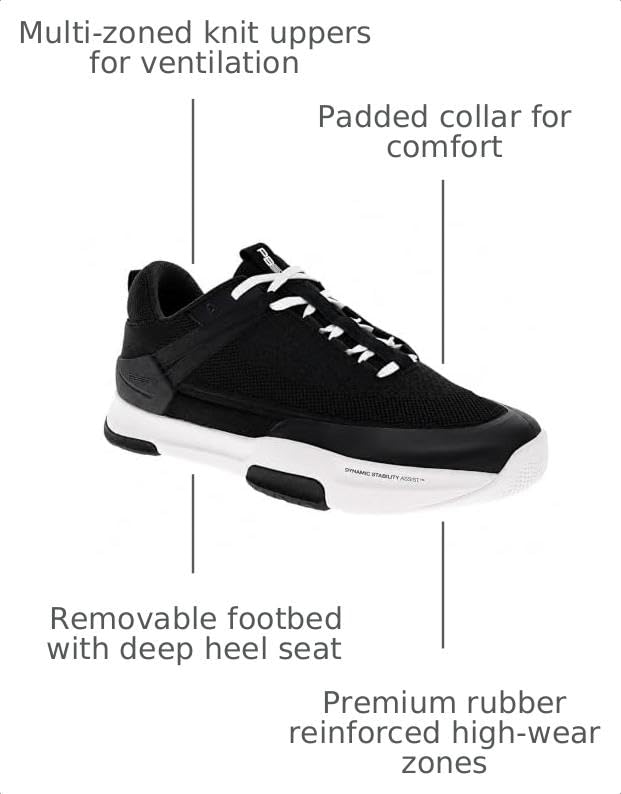 Image of PB5star Court2 Men's Pickleball Shoes - Lightweight Pickleball Sneakers for Men, Indoor and Outdoor Court Shoes with Specialized Lateral Support and Traction