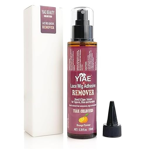 Dissolvant pour extension cheveux, YIAE 150ml dissolvant extension adhesive pour colle perruque lace wig et bande adhesive extension, doux pour la peau et rapide à enlever