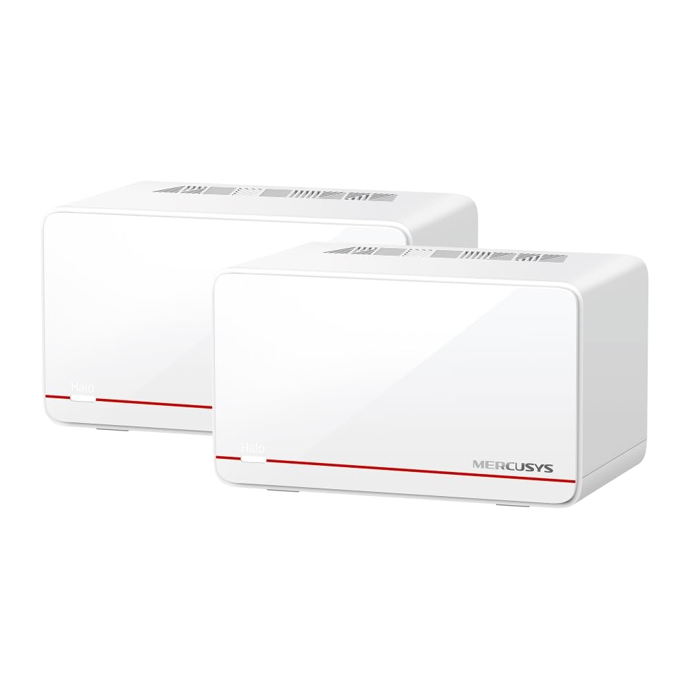 Mercusys Halo H37BE(2-pack) | Wi-Fi 7 Mesh Sistemi | BE6500 Mbps Hız | Fiber Uyumlu | Dual-Band | 2× 2.5G Port | 4K-QAM | MLO| 650 m² Kapsama | Mobil Uygulama ile Kolay Kurulum – Güçlü ve Hızlı Ev Ağı