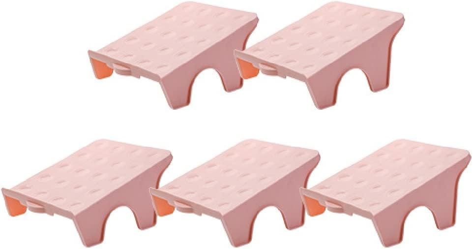 Shoe Stacker 5pcs/8pcs/14pcs Adjustable Storage Shoe Rack Double-Layer Shoe Holder Bedroom Space-Saving Home Dormitory Artifact Storage Shoe Space Saving, Non-Slip (Color : G) (D)