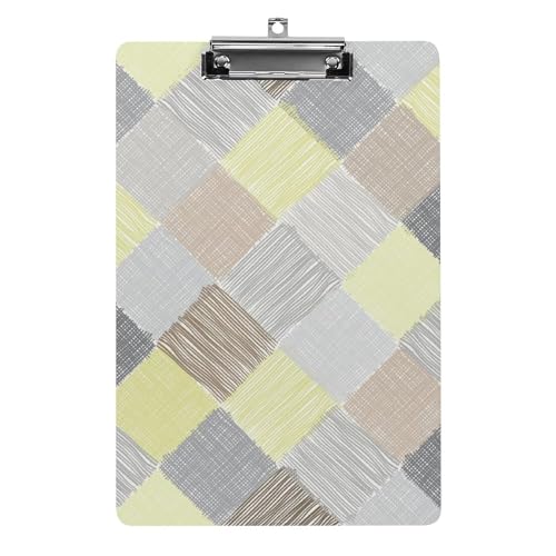 Planchette à pince A4 damier porte-bloc de bureau et support d'écriture rigide pour classe