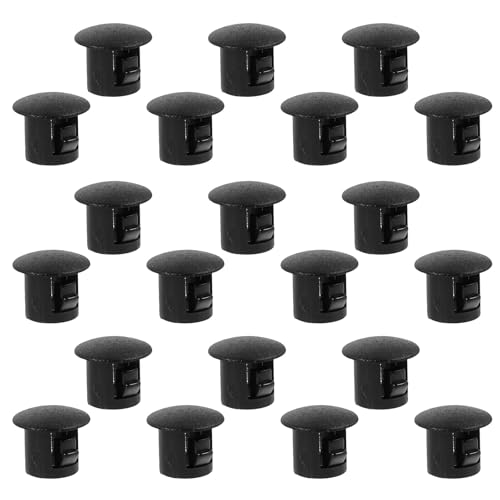SHOWERORO Tapones de Plástico Redondos Reutilizables para Agujeros de 5 MM 50 Unidades Tapones para Muebles y Ventanas Cubre Orificios de Tornillos Sellado contra Suciedad y Decoración