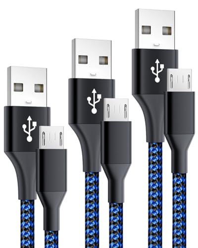 PS4 Controller Charger Cable for Xbox One Controller,Micro USB Cable PS4 Charging Cord for PlayStation 4 Charger Dualshock PS 4 Slim/Pro,Braided Data Sync Play Wire for Xbox One S/X 6FT