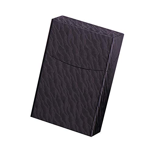 Preisvergleich Produktbild UltradüNne Tragbare Aluminiumlegierung Weiche Und Harte SchutzhüLle Druckfeste Und SchweißFeste Zigarettenetui,Black