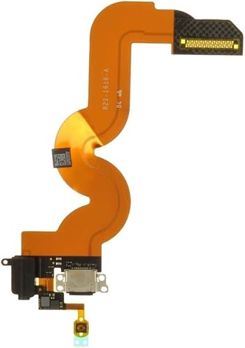 Cable flexible (puerto de carga, conector para auriculares y botón de inicio) para Apple iPod Touch (5 generación) (negro) con tarjeta separadora