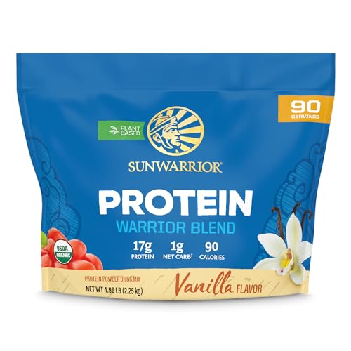 Image of Organic Plant Based Protein Powder | Vegan Organic Protein Powder Vanilla Flavored with BCAA Amino Acids & Hemp Seed Pea Blend | Non-GMO Soy Dairy Filler & Gluten Free (Vanilla, 90 Servings)
