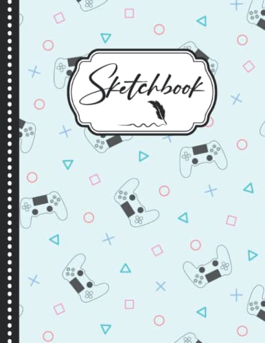 Sketchbook: Nice Video Game Cover, Sketchbook, drawing book to meet your needs of daily painting, easy to carry. 8.5 x 11in, 110 Pages.