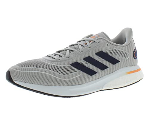 adidas Supernova Mens Shoes Size 8, Color: Grey/Collegiate Navy/Signal Orange