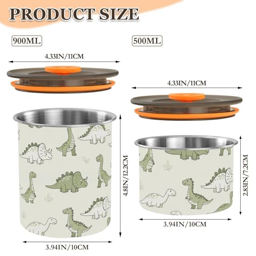 Contenedor Domiking 900 ml Acero Inoxidable Hermético miniatura 2