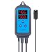 Inkbird Digital Pre-Wired Outlet Dual Stage Humidity Controller IHC-200 for Mushroom Ventilator Fan Crawl Space Curing Meat Humidifier Dehumidifier