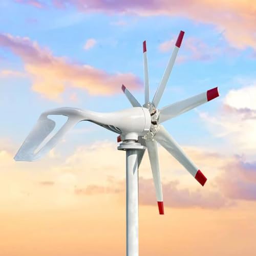 Éolienne à axe vertical haute efficacité à 8 pales pour électricité stable - 8