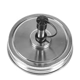 ADOCARN Tappi Dosatori Nero Guarnizione in Silicone 2 Pezzi in Acciaio Inossidabile Facili da Pulire e Resistenti per Bottiglie Olio per Cucina Domestica