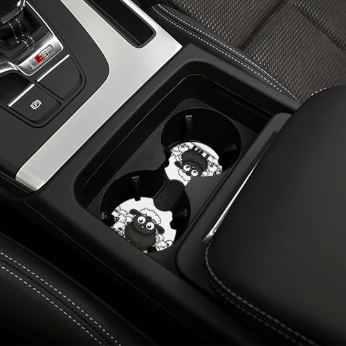 Portavasos para carro negro 2 unidades antideslizante miniatura 5
