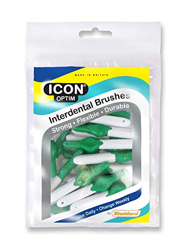 Stoddard Icon Green Standard Lot de 25 brossettes interdentaires