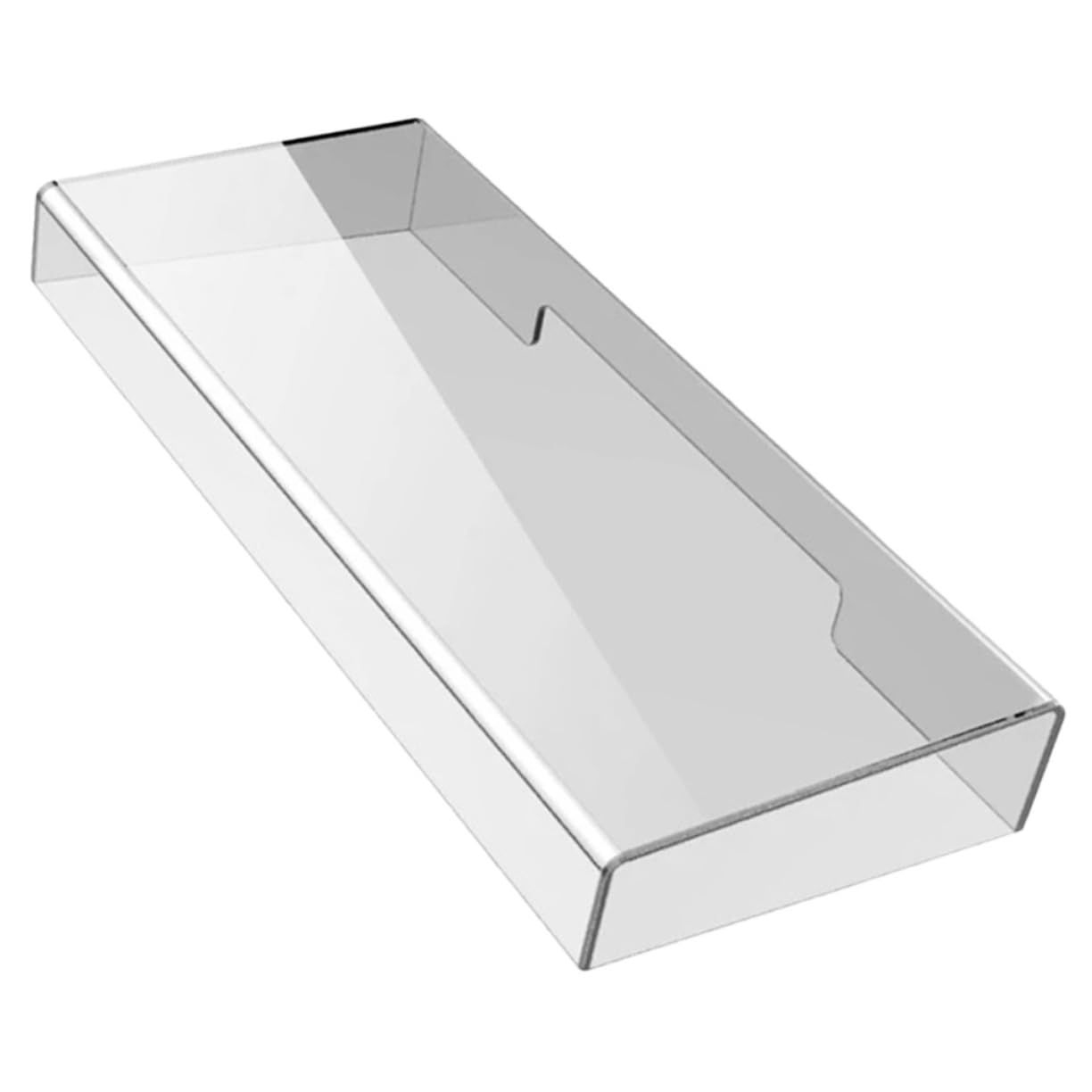 NUOBESTY Protection de Clavier Transparente en Acrylique Protège Éclaboussures et Saletés 470x235x55mm Couverture Anti-poussière Étanche pour Clavier Mécanique Bureau