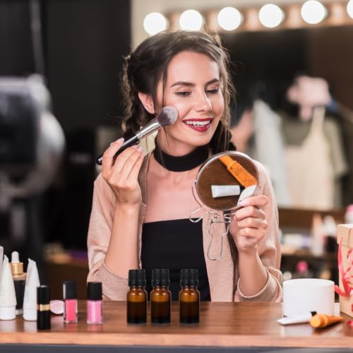 Botellas para Aceite Esencial Antifugas de Vidrio Café Herméticas de 10ml 7