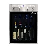 Vinotemp Wine Dispenser and Preserver, 4 bottle, Metallic