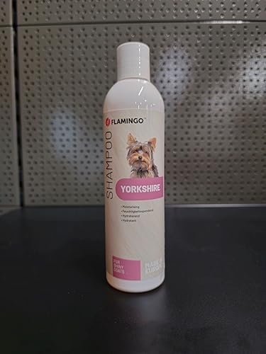 Flamingo Shampoo für Yorkshire Terrier – 300 ML, Mit Jojobaöl, Verleiht Natürlichen Glanz, Feuchtigkeitsspendend, Beliebt!