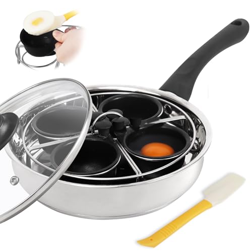 Fuexmotco 3-in-1 Egg Poacher Pan