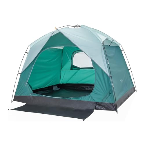 Image of BISONBERG 4-Person Camping Tent, Waterproof PU 1500mm, Breathable with Rain Fly, for Family Outdoor Adventures