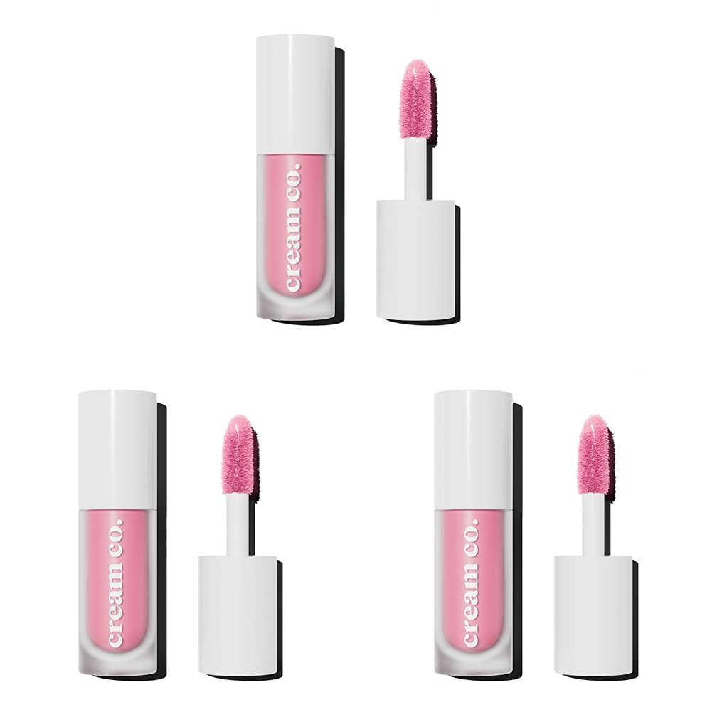 Cream Co. Allık Ruj Göz Farı Glow Tint Baby Pink, Nemlendirici Makyaj, 508 Pastel Pembe, Hyaluronik Asit Peptit (3 paketi)