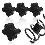 PVOTAWP 4PCS Coil Spring Booster Rear Coil Spring Spacers for Cars Coil Spring Lift Kit, Rubber Car Lift Blocks Heavy Duty Front Coil Spring Over Suspension Spacers 1