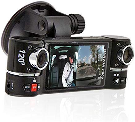 inDigi® 2.7" TFT LCD Dual Camera Rotated Lens Car DVR Vehicle Video Recorder Dash Cam