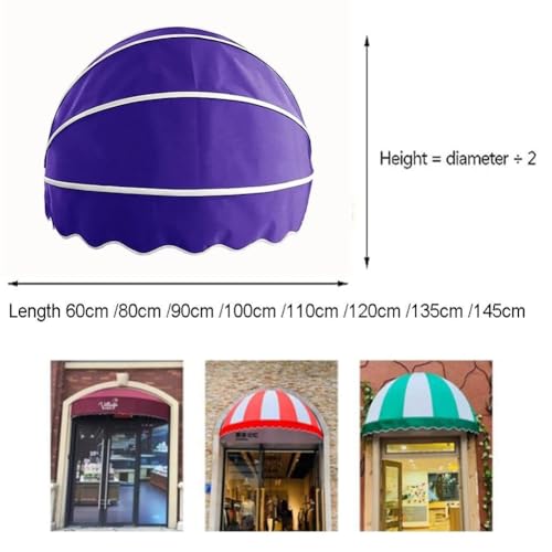 Auvent dôme pliable pour protéger la vitrine du soleil et de la pluie - 6