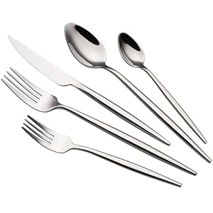 20 Piece Luxury Silverware Set for ...