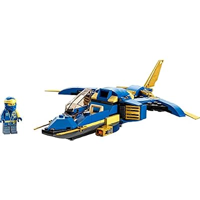 LEGO NINJAGO Jays Lightning Jet EVO 71784, Upgradable Toy Plane, Ninja Airplane Building Set, Collectible Birthday Gift Idea for Grandchildren, Kids, Boys and Girls Ages 7 and Up