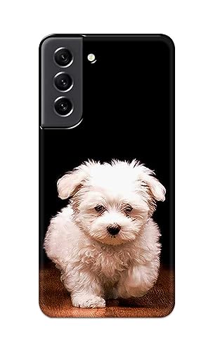 Image of PRINTFIDAA� Printed Hard Back Cover Case for Samsung Galaxy S21 FE 5G Back Cover (Puppy Dog) -2808