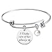 KUIYAI I Will Take Care of Her Always Expandable Bracelet Bangle Gift for Mother in Law (MIL bracelet 2)