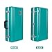 Crossrock ABS Trumpet Case for Bb Horn | Mint Blue Finish, Burgundy Velvet Interior, Security Lock, Metal Feet & Detachable Strap