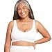 Boody Body EcoWear Women's Padded Shaper Bra - Seamless Cooling Bra made from Natural Organic Bamboo Viscose - Soft Breathable Eco Fashion for Sensitive Skin - White, Medium