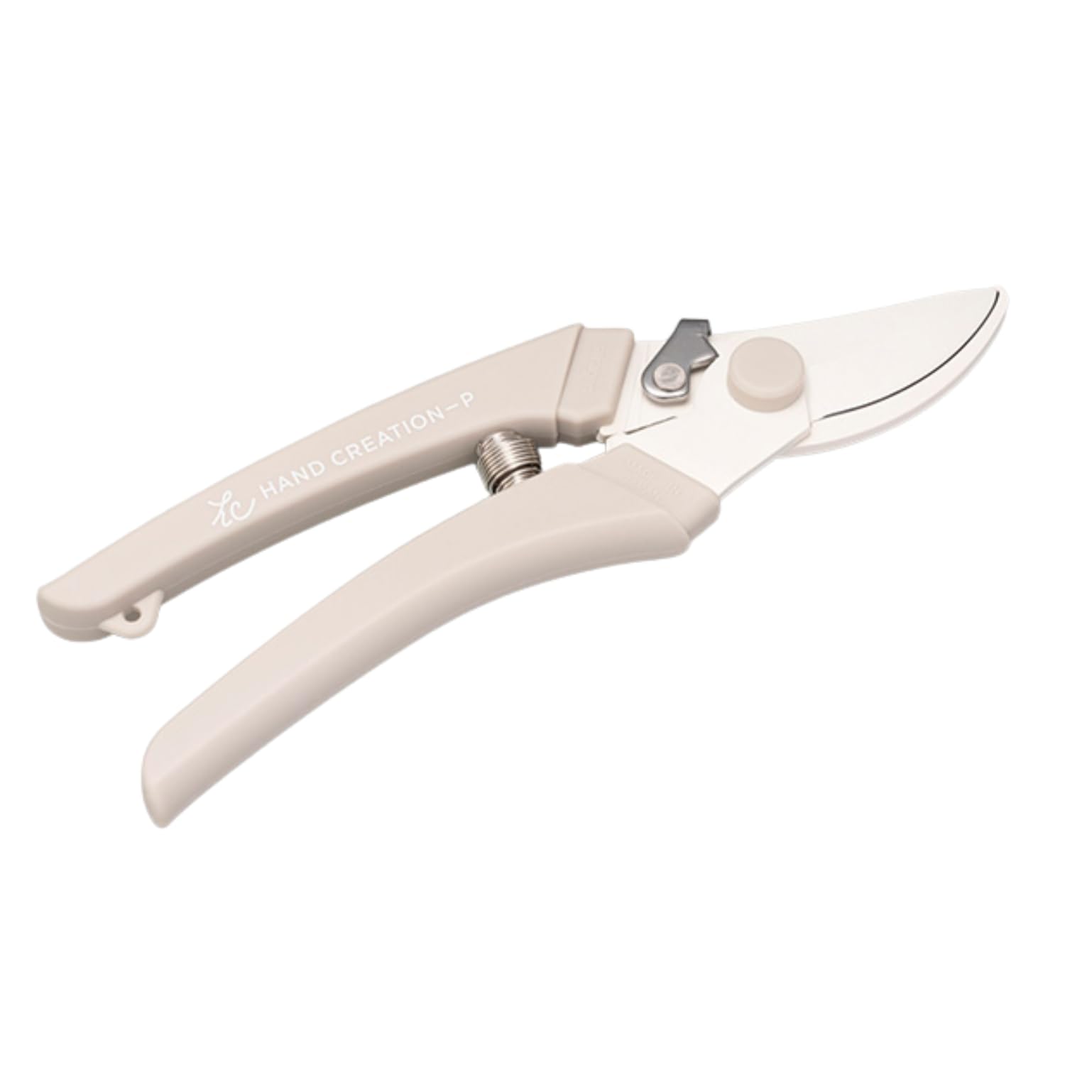 Japanese Hand Pruners - Sakagen Hand Creation, Ultra Sharp Bypass Pruning Shears for Flowers & Gardening, Made in Japan, P-180 (Warm Grey)