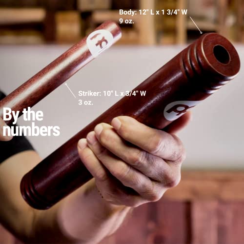 Meinl Percussion Red Finish African Select Hardwood Claves Musical Instrument Sticks, Hollow Body — Not Made In China — For Live, Studio And Classrooms, 2-Year Warranty (Cl3Rw) #TOP5