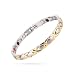 Produktbild Keramik Titan Stahl Magnetfeld Therapie Armband, Edelstahl Ornamente Abnehmen Arthritis Angst Linderung Armband Geschenke für Männer