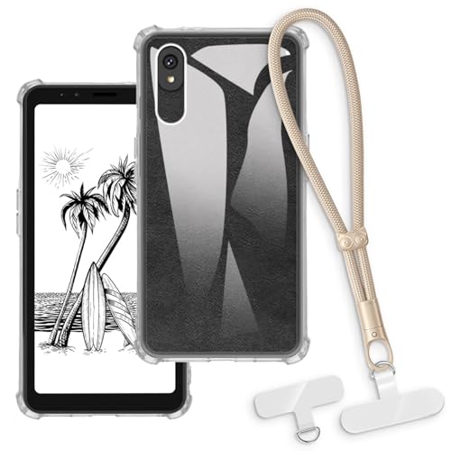 OAGELIM 2-in-1�ی�P�[�X�ƃ��X�g�X�g���b�v Bigme HiBreak Pro �Ƃ̌݊������� ���O���\�ȃ��j���[�h�t���d�b�J�o�[�A����~�ߕ����h�~�O���b�v�n���h�� (�N���A + �S�[���h)