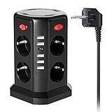 【Tests】 Vor dem Verkauf hat diese Steckdosenleiste verschiedene Tests bestanden. 13 in 1 Design kann alle Ihre Bedürfnisse erfüllen.