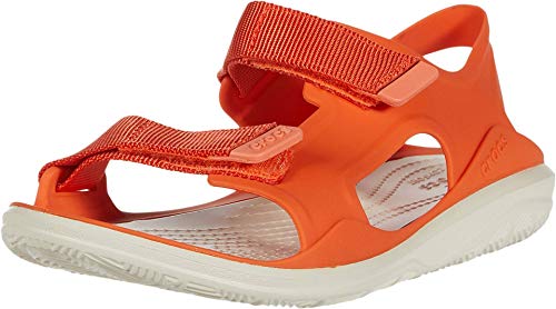 Crocs Unisex Kid's Swiftwater Expedition Molded W Open Toe Sandals, Orange Tangerine Stucco 82y, 42/43