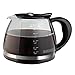 BLACK+DECKER 12-Cup Replacement Carafe, GC3100B, Duralife Glass, Dishwasher-Safe, 2 Extra Lids