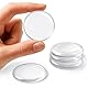 YISCOKO Türstopper, Türstopper für Wände, Wandschutz, Türstopper für Wände, wiederverwendbar, Silikon, transparent, rund, Wandschutz, 5 Stück