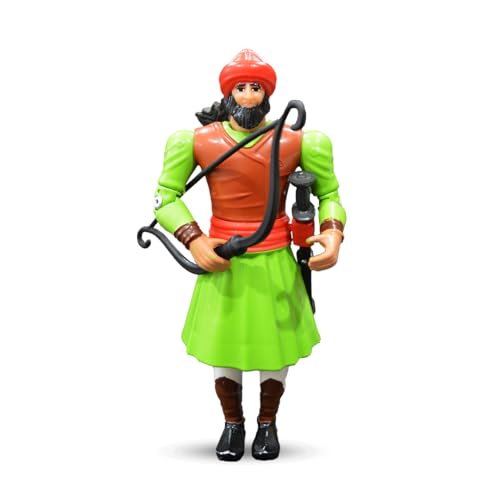 Image of Swarajyache Shiledar - The True Super Hero - 6 Inch Tall Action Figure with Accessories (Mughal, Green)