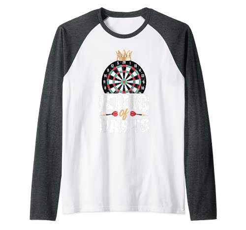 King Of Darts - Juego de dardos Camiseta Manga Raglan
