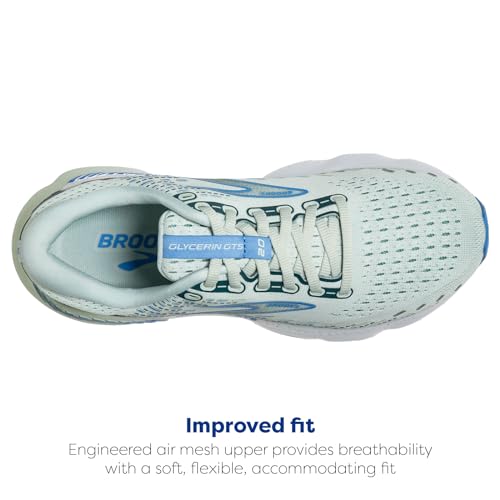 Image of Brooks Women's Glycerin GTS 20 Supportive Running Shoe - Blue Glass /Marina /Legion Blue - 6 Medium