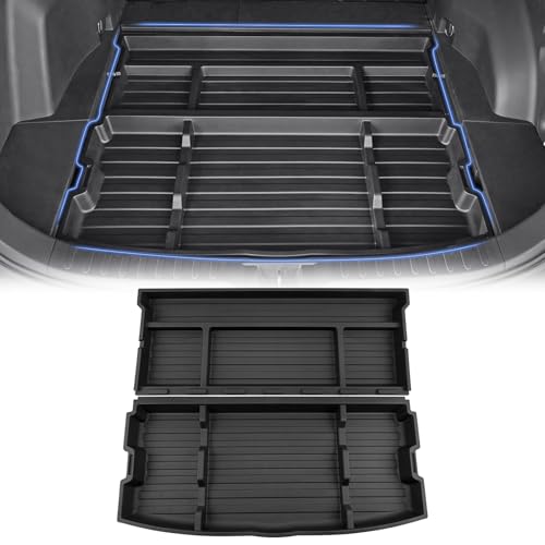 Drytuns Hidden Trunk Organizer Tray for 2019-2025 Toyota RAV4 LE XLE XSE Hybrid, Hidden Storage Box